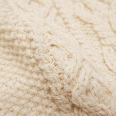 画像8: INVERALLAN(インバーアラン)3a Lumber Cardigan(3aランバーカーディガン)"Aran Knit" / Natural(ナチュラル)