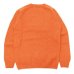 画像2: INVERALLAN（インバーアラン）Crew Neck Saddle Shoulder Sweater（クルーネックサドルショルダーセーター）Supersoft Shetland/Jaffa（オレンジ） (2)