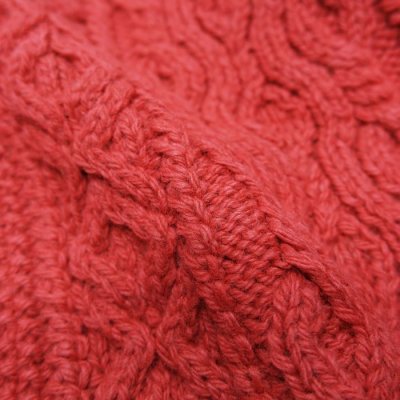 画像8: ★ポイント１０％（12/8迄）INVERALLAN（インバーアラン）3a Lumber Cardigan（3aランバーカーディガン）"Aran Knit" / Redcurrant（レッドカーラント）