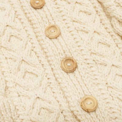 画像7: INVERALLAN(インバーアラン)3a Lumber Cardigan(3aランバーカーディガン)"Aran Knit" / Natural(ナチュラル)