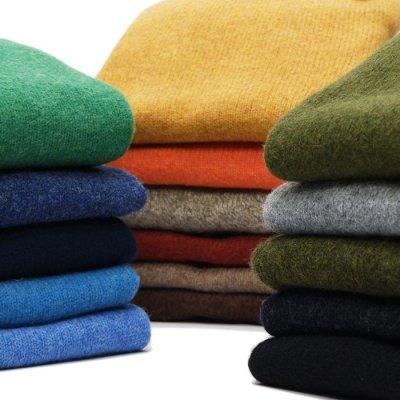 画像8: INVERALLAN(インバーアラン)Crew Neck Saddle Shoulder Sweater(クルーネックサドルショルダーセーター)"Supersoft Shetland" / Pennan Bay(ブルー)