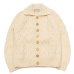 画像1: INVERALLAN（インバーアラン）3a Lumber Cardigan（3aランバーカーディガン）Aran/Natural（ナチュラル） (1)