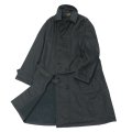 A VONTADE（アボンタージ）Atelier Overcoat with Belt（アトリエオーバーコート）Cotton Linen Herringbone Brushed Lining/Lamp Black（ランプブラック）