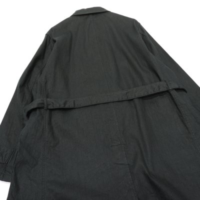 画像8: *A VONTADE（アボンタージ）Atelier Overcoat with Belt（アトリエオーバーコート）”Cotton Linen Herringbone Brushed Lining" / Lamp Black（ランプブラック）