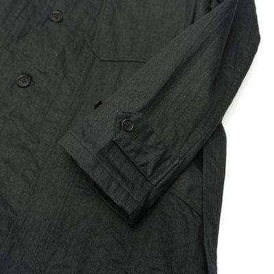 画像6: *A VONTADE（アボンタージ）Atelier Overcoat with Belt（アトリエオーバーコート）”Cotton Linen Herringbone Brushed Lining" / Lamp Black（ランプブラック）