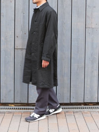 画像12: *A VONTADE（アボンタージ）Atelier Overcoat with Belt（アトリエオーバーコート）”Cotton Linen Herringbone Brushed Lining" / Lamp Black（ランプブラック）