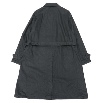 画像2: *A VONTADE（アボンタージ）Atelier Overcoat with Belt（アトリエオーバーコート）”Cotton Linen Herringbone Brushed Lining" / Lamp Black（ランプブラック）