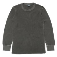 Good On（グッドオン）Long Sleeve Thermal Tee（ロングスリーブサーマルTシャツ）"Pigment Dye"/Black（ブラック）