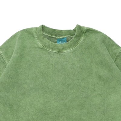 画像3: Good On（グッドオン）Rough Crew Sweat（ラフクルースウェット）"Pigment Dye" / Dk.Green（ダークグリーン）