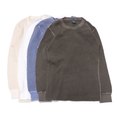 画像7: Good On（グッドオン）Long Sleeve Thermal Tee（ロングスリーブサーマルTシャツ）"Pigment Dye" / Navy（ネイビー）