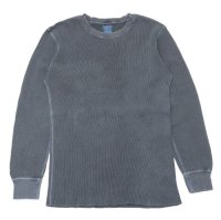 Good On（グッドオン）Long Sleeve Thermal Tee（ロングスリーブサーマルTシャツ）"Pigment Dye"/Navy（ネイビー）