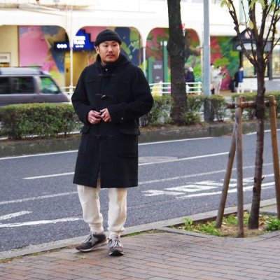画像10: INVERTERE(インバーティア)LONG LENGTH DUFFLE COAT(ロングレングスダッフルコート)"Joshua Ellis" / Charcoal(チャコールグレー)
