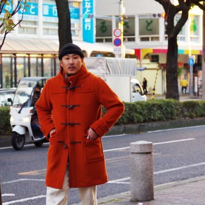 画像11: INVERTERE（インバーティア）LONG LENGTH DUFFLE COAT（ロングレングスダッフルコート）"Joshua Ellis" / Orange（オレンジ）