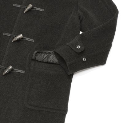 画像4: INVERTERE(インバーティア)LONG LENGTH DUFFLE COAT(ロングレングスダッフルコート)"Joshua Ellis" / Charcoal(チャコールグレー)