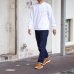 画像13: Good On（グッドオン）Long Sleeve Heavy Henley Neck Tee（ロングスリーブヘビーヘンリーネックTシャツ）"Washed","Pigment Dye"/White（ホワイト）・Slate（スレート）