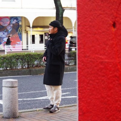 画像11: INVERTERE(インバーティア)LONG LENGTH DUFFLE COAT(ロングレングスダッフルコート)"Joshua Ellis" / Charcoal(チャコールグレー)