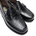 画像6: G.H.BASS（ジーエイチバス）LARSON CROC MOC MIX LOAFER（ラーソンクロコモックミックスローファー）レザーソール/Black（ブラック）