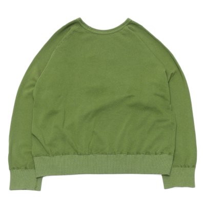 画像2: Mixta（ミクスタ）Print Raglan Crew Sweat（プリント付きラグランクルースウェット）"CALIFORNIA 3D"/Green Tea（グリーンティー）※Lサイズのみ