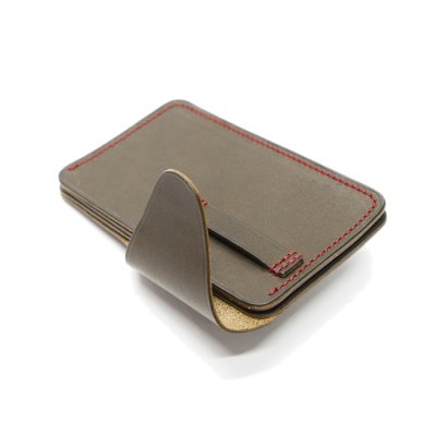 画像4: ARTS&CRAFTS（アーツアンドクラフツ）CARD CASE"W"（カードケースW）ELBAMATT ACC/Olive（オリーブ）