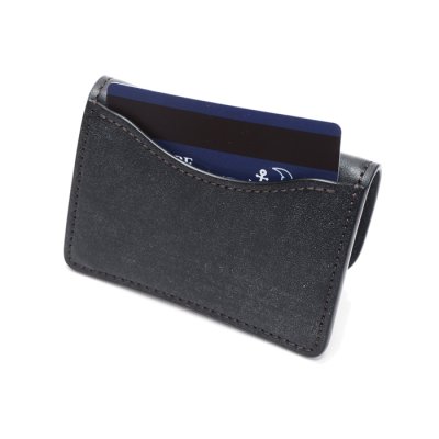 画像8: WILD SWANS（ワイルドスワンズ）TONGUE（タング）マルチコインケース"フルグレインブライドル"/Black（ブラック）