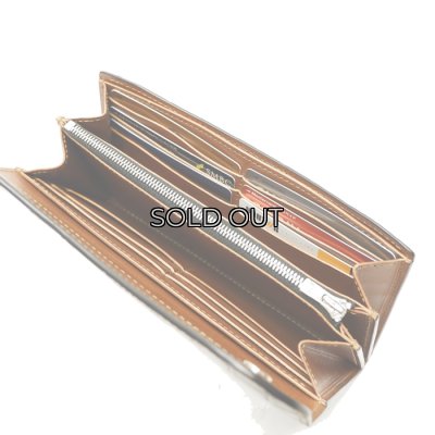 画像9: WILD SWANS（ワイルドスワンズ）WAVE（ウェイブ）ロングウォレット/ブラック"クロコダイル"×キャメル"ブッテーロ"