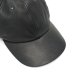 画像3: DECHO（デコー）BALL CAP（ボールキャップ）WASHABLE LEATHER/Black（ブラック）