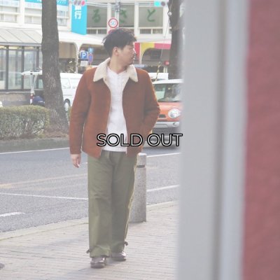 画像11: Y'2 LEATHER（ワイツーレザー）STEER SUEDE LUNCH COAT（ステアスエードランチコート）/ Camel（キャメル）