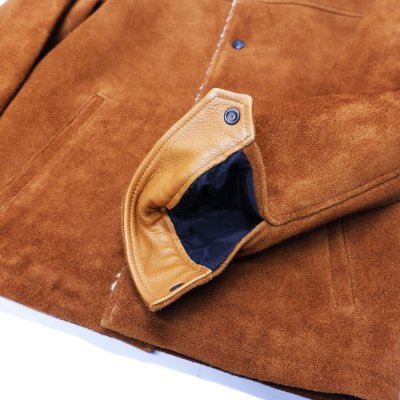 画像6: 【PointUp10%11/10迄】Y'2 LEATHER（ワイツーレザー）STEER SUEDE LUNCH COAT（ステアスエードランチコート）/Camel（キャメル）