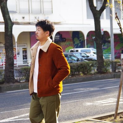 画像12: 【PointUp10%11/10迄】Y'2 LEATHER（ワイツーレザー）STEER SUEDE LUNCH COAT（ステアスエードランチコート）/Camel（キャメル）