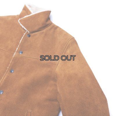 画像4: Y'2 LEATHER（ワイツーレザー）STEER SUEDE LUNCH COAT（ステアスエードランチコート）/ Camel（キャメル）