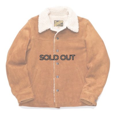 画像1: Y'2 LEATHER（ワイツーレザー）STEER SUEDE LUNCH COAT（ステアスエードランチコート）/ Camel（キャメル）