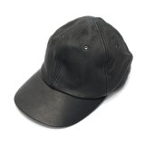 DECHO（デコー）LEATHER BALL CAP（レザーボールキャップ）/Black（ブラック）
