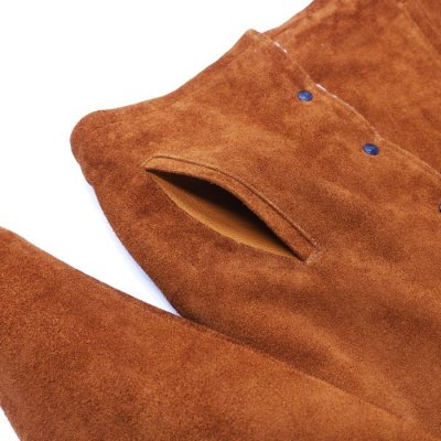 画像7: 【PointUp10%11/10迄】Y'2 LEATHER（ワイツーレザー）STEER SUEDE LUNCH COAT（ステアスエードランチコート）/Camel（キャメル）