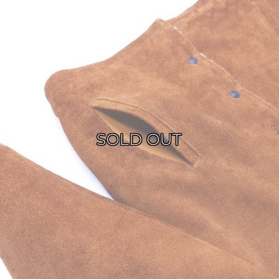 画像7: Y'2 LEATHER（ワイツーレザー）STEER SUEDE LUNCH COAT（ステアスエードランチコート）/ Camel（キャメル）