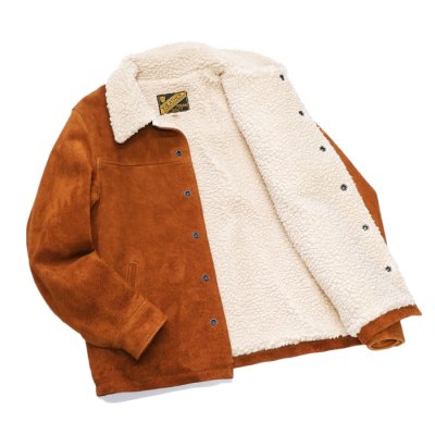 画像8: 【PointUp10%11/10迄】Y'2 LEATHER（ワイツーレザー）STEER SUEDE LUNCH COAT（ステアスエードランチコート）/Camel（キャメル）