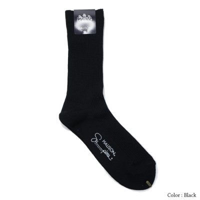 画像2: HALISON（ハリソン）スーピマ1×1リブソックス/Black（ブラック）・Navy（ネイビー）・Charcoal（チャコール）・Ivory（アイボリー）・Brown（ブラウン）※3足までメール便発送可※
