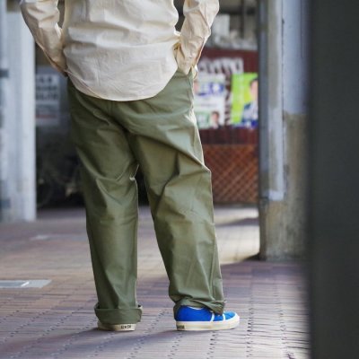 画像11: Nigel Cabourn（ナイジェル・ケーボン）NEW BASIC CHINO PANT（ニューベーシックチノパンツ）"LIGHT MOLESKIN" / Green（グリーン）
