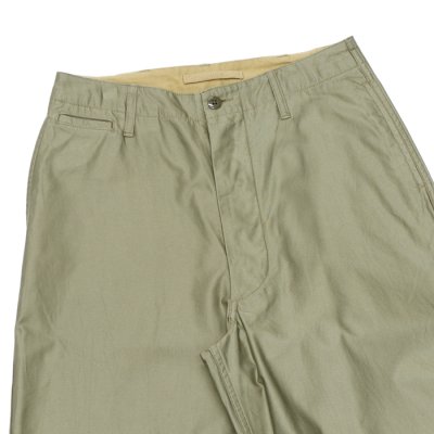 画像2: Nigel Cabourn（ナイジェル・ケーボン）NEW BASIC CHINO PANT（ニューベーシックチノパンツ）LIGHT MOLESKIN/Green（グリーン）【裾上げ無料】