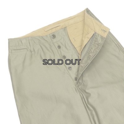 画像3: Nigel Cabourn（ナイジェル・ケーボン）NEW BASIC CHINO PANT（ニューベーシックチノパンツ）"LIGHT MOLESKIN" / Green（グリーン）