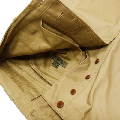 画像4: Nigel Cabourn（ナイジェル・ケーボン）NEW BASIC CHINO PANT（ニューベーシックチノパンツ）"WEST POINT" / Beige（ベージュ）【裾上げ無料】