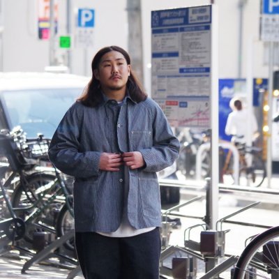 画像11: 『OUTLET』Post O'Alls（ポストオーバーオールズ）POST43（ポスト43）"Reverse Liberty Stripe" / Indigo（インディゴ）※Mサイズのみ