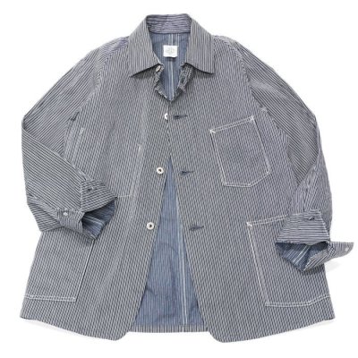 画像1: Post O'Alls（ポストオーバーオールズ）POST43（ポスト43）Reverse Liberty Stripe/Indigo（インディゴ）