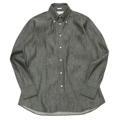 画像1: INDIVIDUALIZED SHIRTS（インディビジュアライズドシャツ）Classic Fit Long Sleeve B.D.Shirt（クラシックフィットロングスリーブボタンダウンシャツ）"RIGID DENIM"/Black（ブラック）