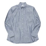 INDIVIDUALIZED SHIRTS（インディビジュアライズドシャツ）Classic Fit B.D. Shirt（クラシックフィットボタンダウンシャツ）"RIGID CHAMBRAY"/Blue（ブルー）