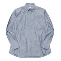 INDIVIDUALIZED SHIRTS（インディビジュアライズドシャツ）Classic Fit B.D. Shirt（クラシックフィットボタンダウンシャツ）"RIGID CHAMBRAY"/Blue（ブルー）※14Hサイズのみ