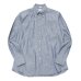 画像1: INDIVIDUALIZED SHIRTS（インディビジュアライズドシャツ）Classic Fit B.D. Shirt（クラシックフィットボタンダウンシャツ）"RIGID CHAMBRAY"/Blue（ブルー）※14Hサイズのみ (1)