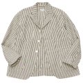 ENGINEERED GARMENTS（エンジニアードガーメンツ）BEDFORD JACKET（ベッドフォードジャケット）LC Stripe/Natural×Black（ナチュラル×ブラック）