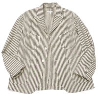 ENGINEERED GARMENTS（エンジニアードガーメンツ）BEDFORD JACKET（ベッドフォードジャケット）LC Stripe/Natural×Black（ナチュラル×ブラック）