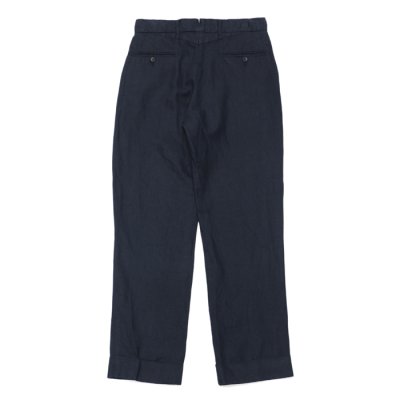 画像2: ENGINEERED GARMENTS（エンジニアードガーメンツ）Andover Pant（アンドーバーパンツ）"Linen Twill" / Navy（ネイビー）