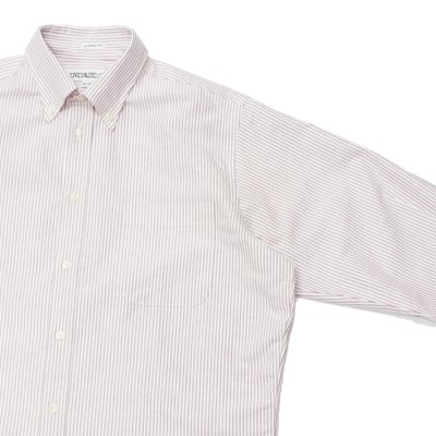 画像4: INDIVIDUALIZED SHIRTS（インディビジュアライズドシャツ）Classic Fit MBDM B.D. Shirt（クラシックフィットボタンダウンシャツ）"CANDY STRIPE" / Red（レッド）